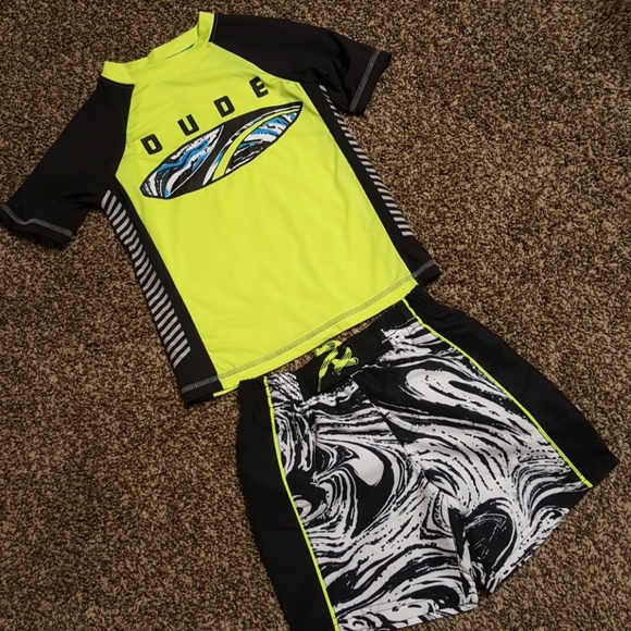 OP Other - OP Surfer DUDE Rashguard & Swim Shorts NEW